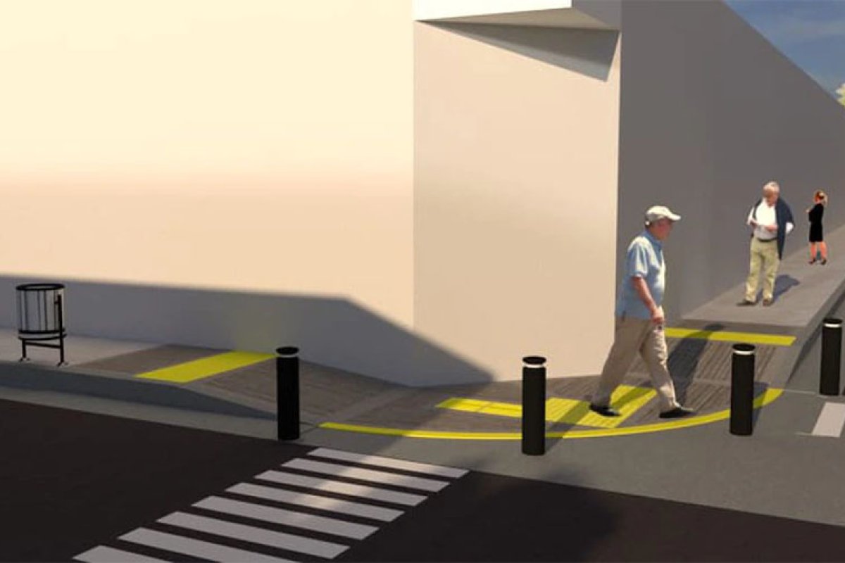 Maqueta ilustrativa de las obras que se financiar&aacute;n desde el Municipio con recursos propios para implementar el Plan Integral Gualeguaych&uacute; Accesible.
