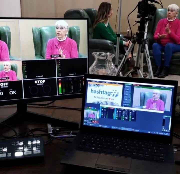Sabina Melchiori y Blanca Rebori en el primer programa de “Hashtag”