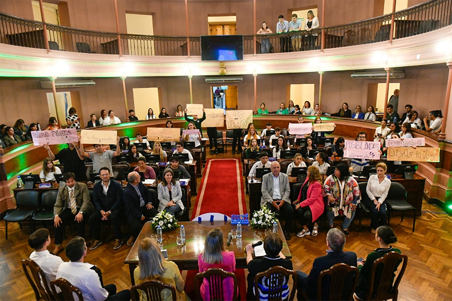La experiencia del Senado Juvenil permitió honrar –una vez más- a la democracia para convivir en sociedad.