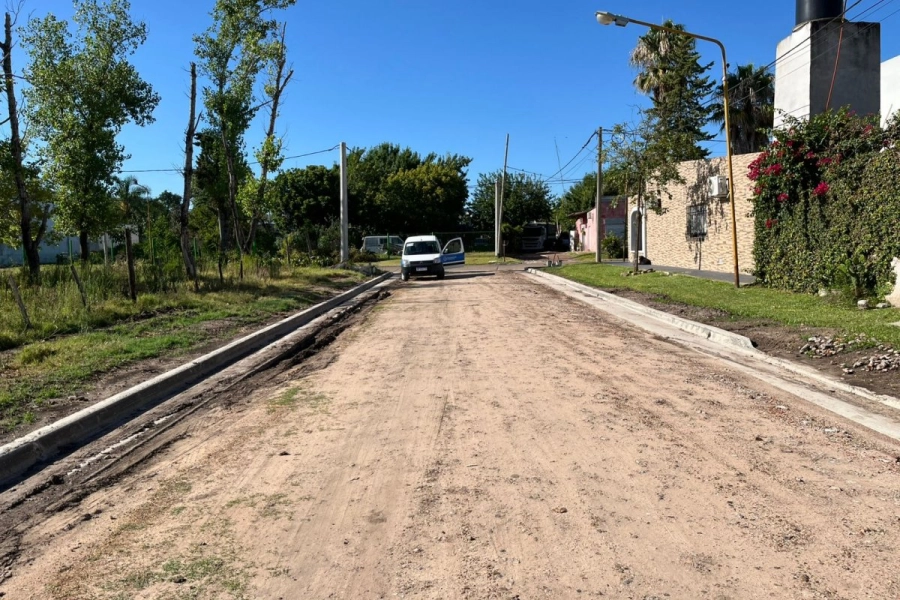 Construcción de cordón cuneta