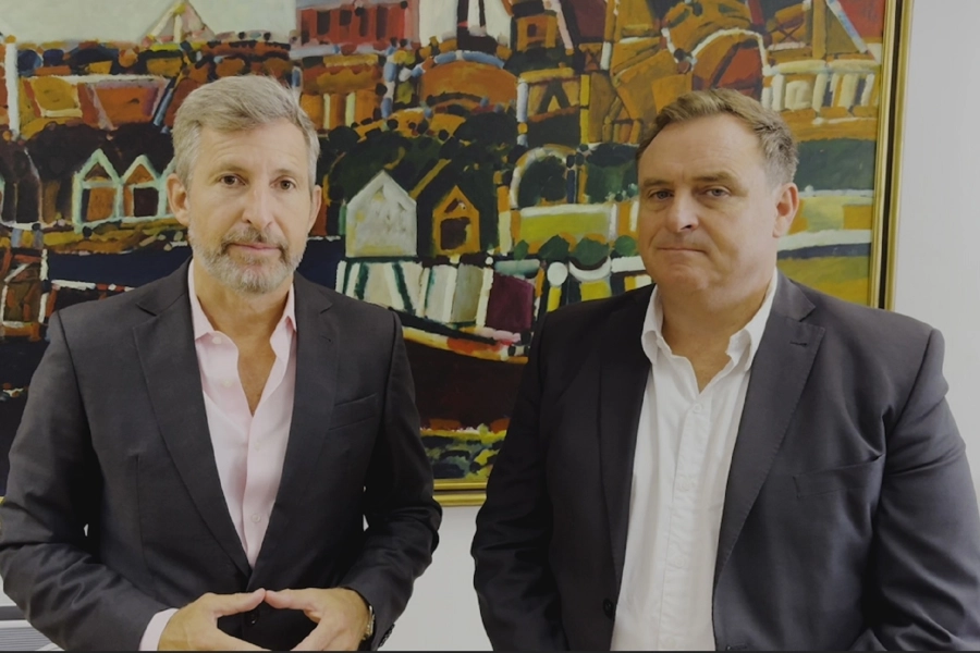 Rogelio Frigerio mantuvo una reunión con Martín Maccarone