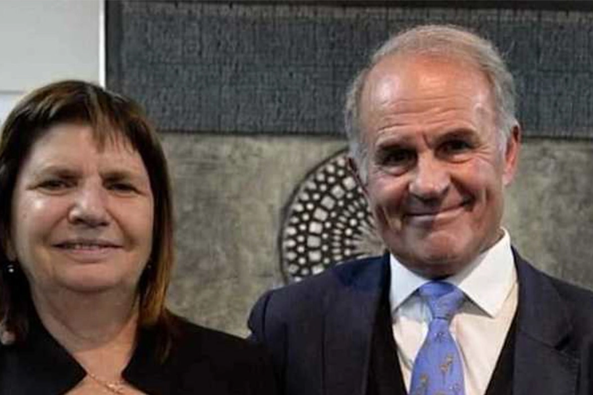 Fernando Brom junto a la Patricia Bullrich Fernando Brom junto a la Patricia Bullrich