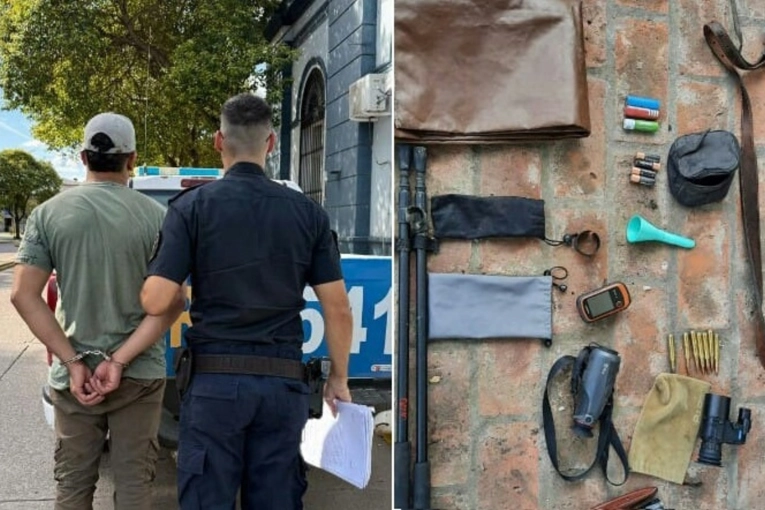 Caza ilegal en Colonia El Potrero: Un hombre de 35 años fue detenido