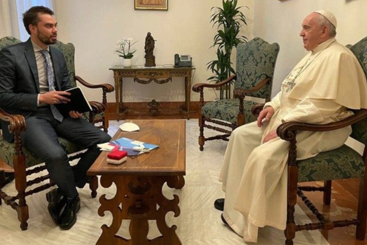 Hernán Reyes y el Papa Francisco Hernán Reyes y el Papa Francisco