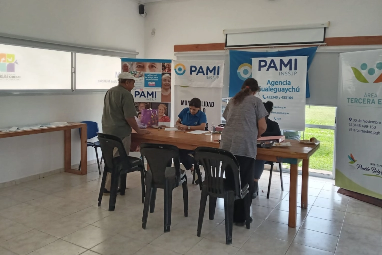 Pueblo Belgrano inició el empadronamiento de afiliados al PAMI