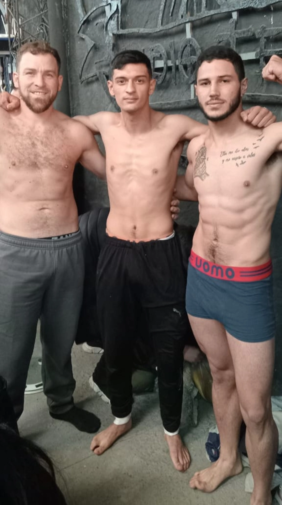 <b>Juan Oroño, Lucas Molina y Braian Santellan</b>