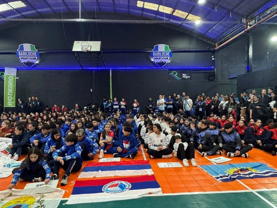 El escenario principal fue el gimnasio “Juan Carlos Bertino” del Bariloche Vóley Club