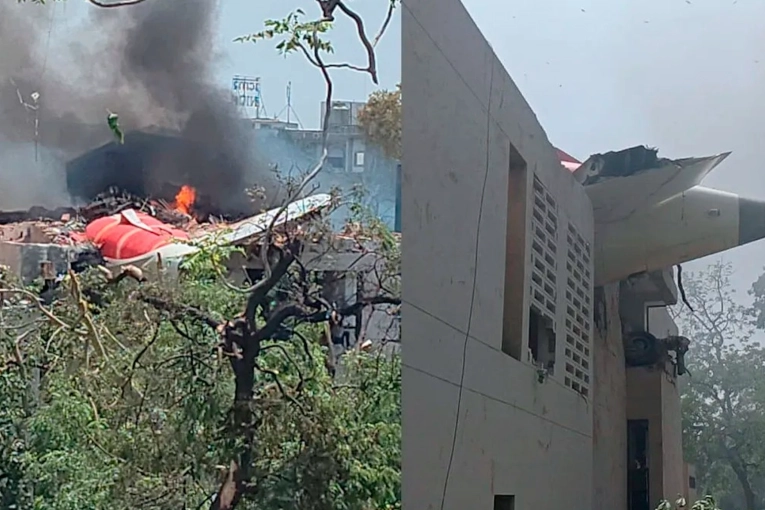 Tragedia aérea en la India: un avión se estrelló con 242 personas a bordo
