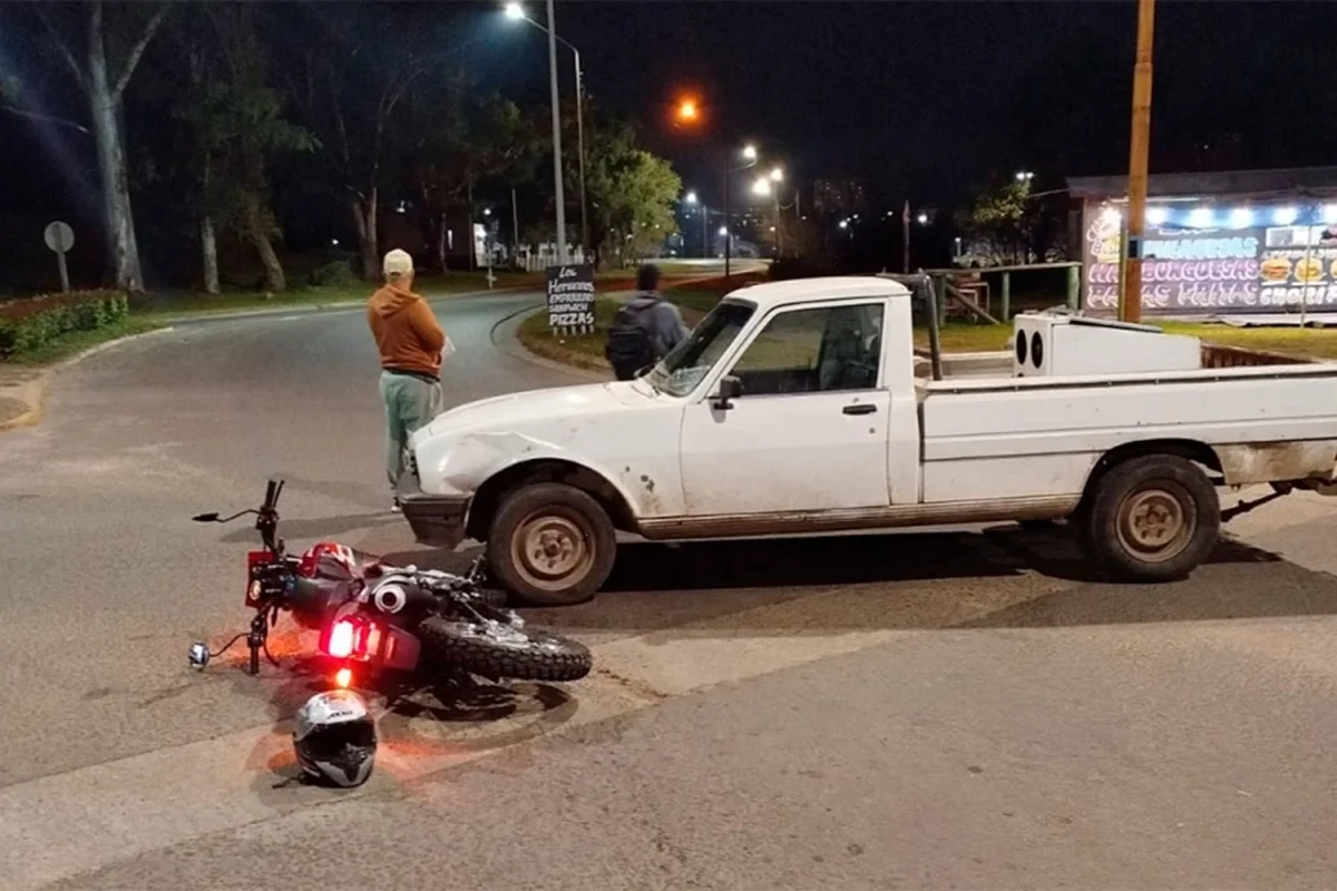 Motociclista fue hospitalizado