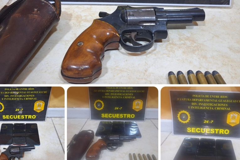 Allanamiento en Camino de la Península: secuestran un arma, celulares y marihuana