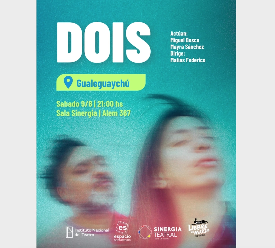 A las 21:00 horas en Sinergia Teatral, Alem 367