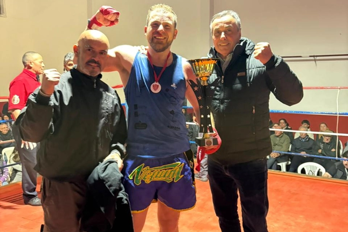 Brian Santellán participó del torneo Boxeo WPC