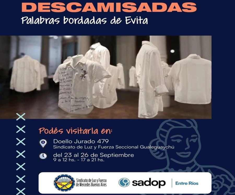 Del 23 al 26 de setiembre en las instalaciones del Sindicato de Luz y Fuerza Seccional