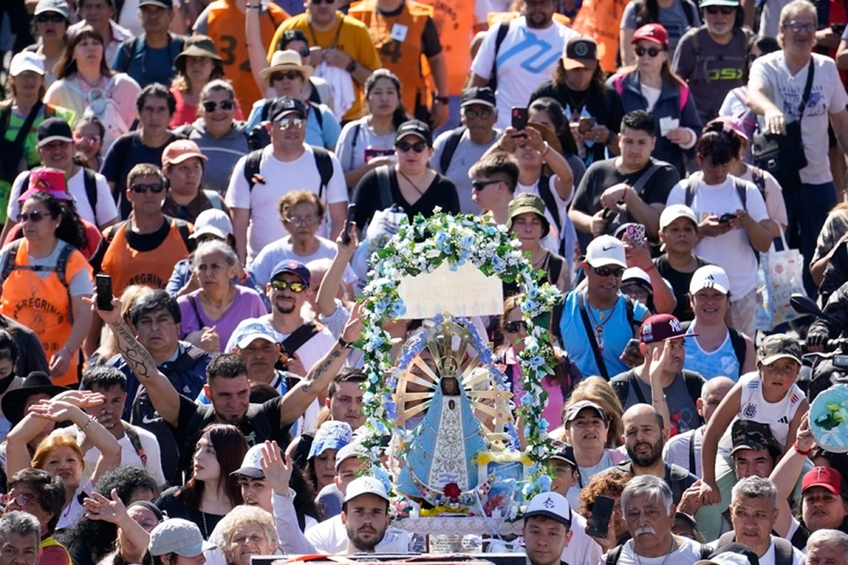 Peregrinación a Luján (Foto Clarín)