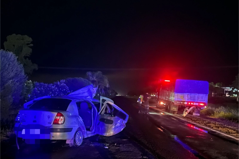 Una familia de Gualeguaychú chocó contra un camión en la Ruta 14