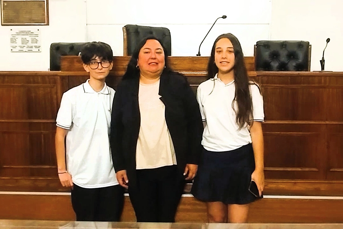 Eren González, Carmela Peyrot y Paola Völker