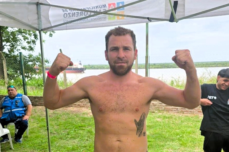 Brian Santellán dejó una gran imagen en su debut semi pro en Santa Fe