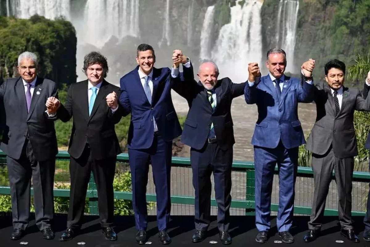 Tradicional foto de mandatarios del Mercosur