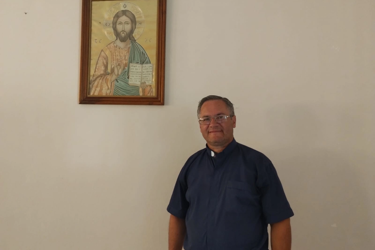 Padre Ariel Crettaz, p&aacute;rroco del Sagrado Coraz&oacute;n