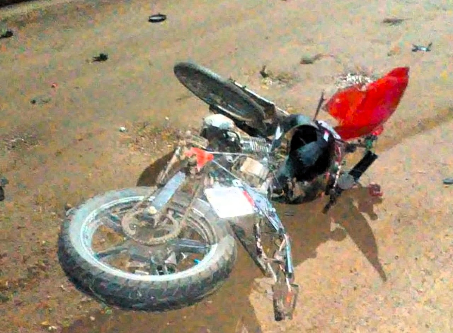 <i>Motocicleta secuestrada por personal policial</i>