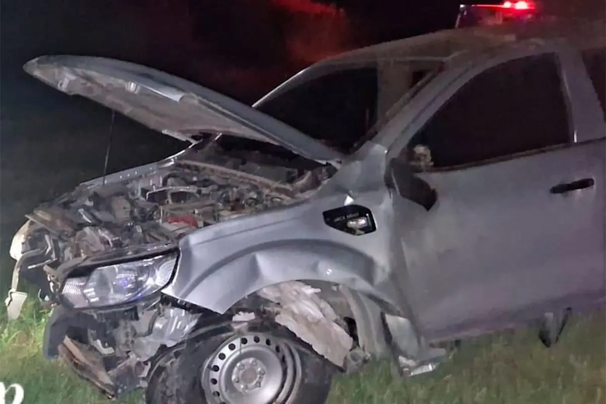Camioneta en ruta 12 - Bomberos Paran&aacute;