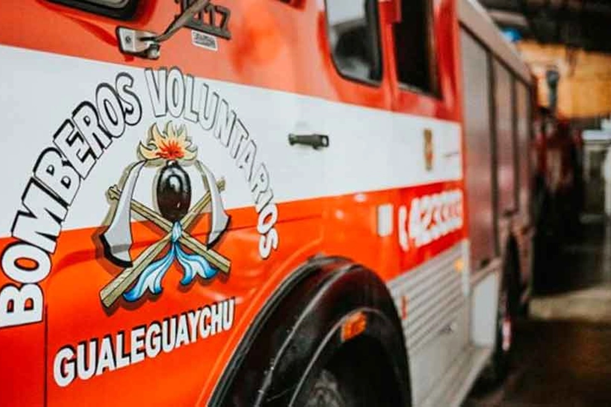 Acudi&oacute; el m&oacute;vil 38 de Bomberos Voluntarios