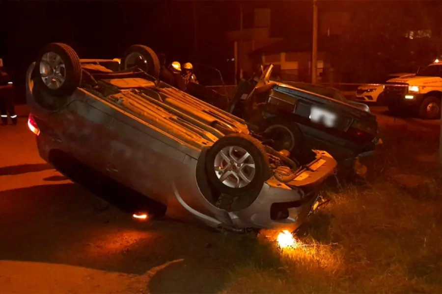 <i>El siniestro involucr&oacute; a una motocicleta, un Renault 12 y un Fiat Mobi</i>