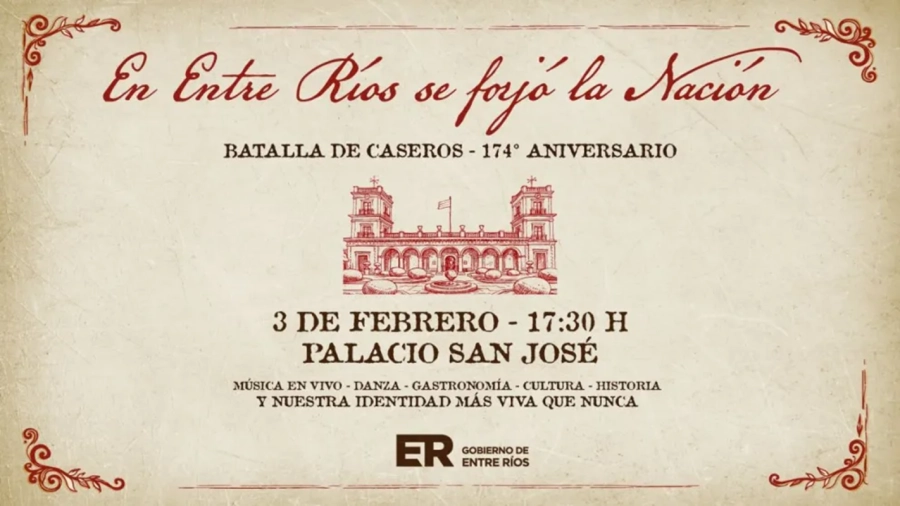 <i>El Gobierno de Entre R&iacute;os ultima los detalles de la ceremonia de conmemoraci&oacute;n de un nuevo aniversario de la Batalla de Caseros</i>
