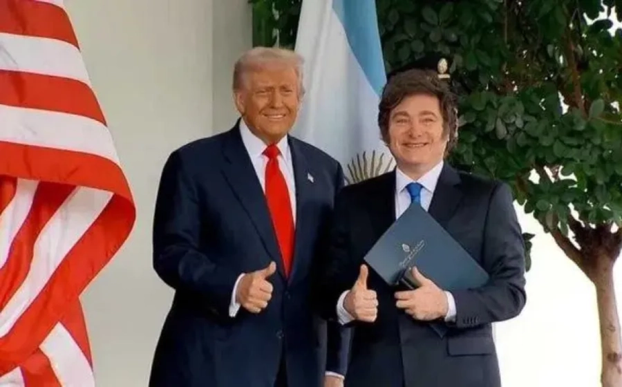 El presidente argentino Javier Milei y el de Estados Unidos, Donald Trump