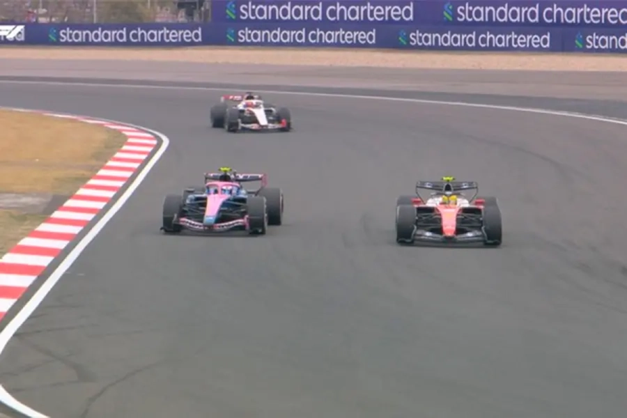 <i>El adelantamiento de Hamilton a Colapinto</i>