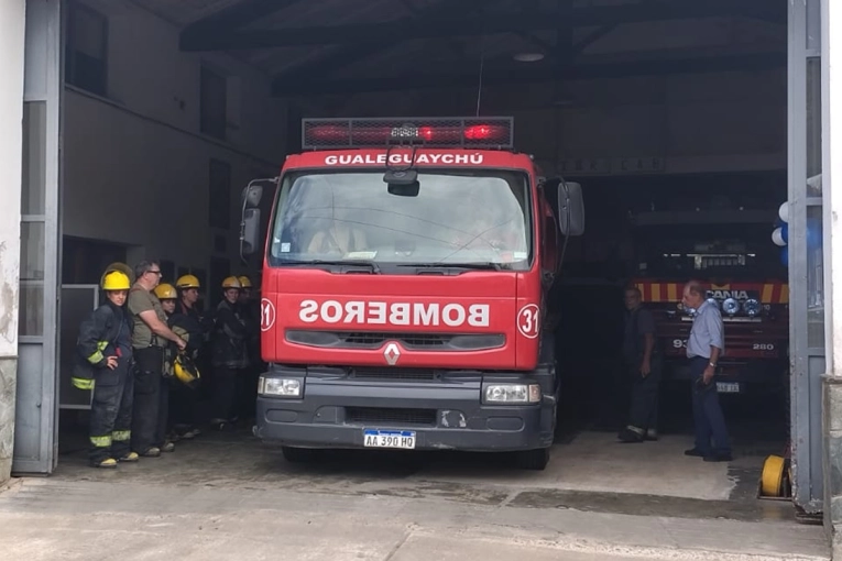 Intervenciones de Bomberos Voluntarios: dos incendios y un rescate animal en la ciudad