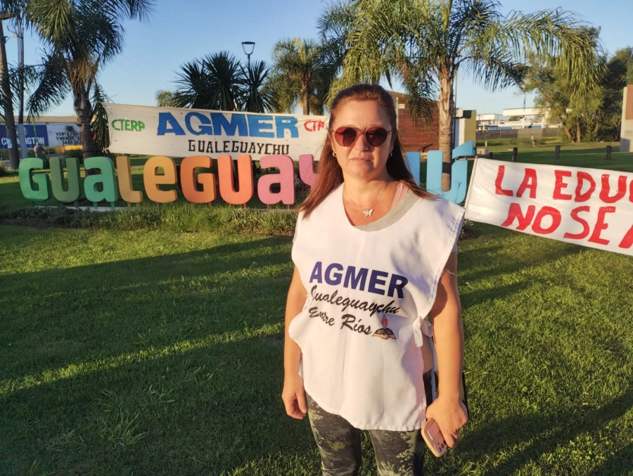 <i>Soledad Ponce, referente Agmer Seccional Gualeguaych&uacute; </i>