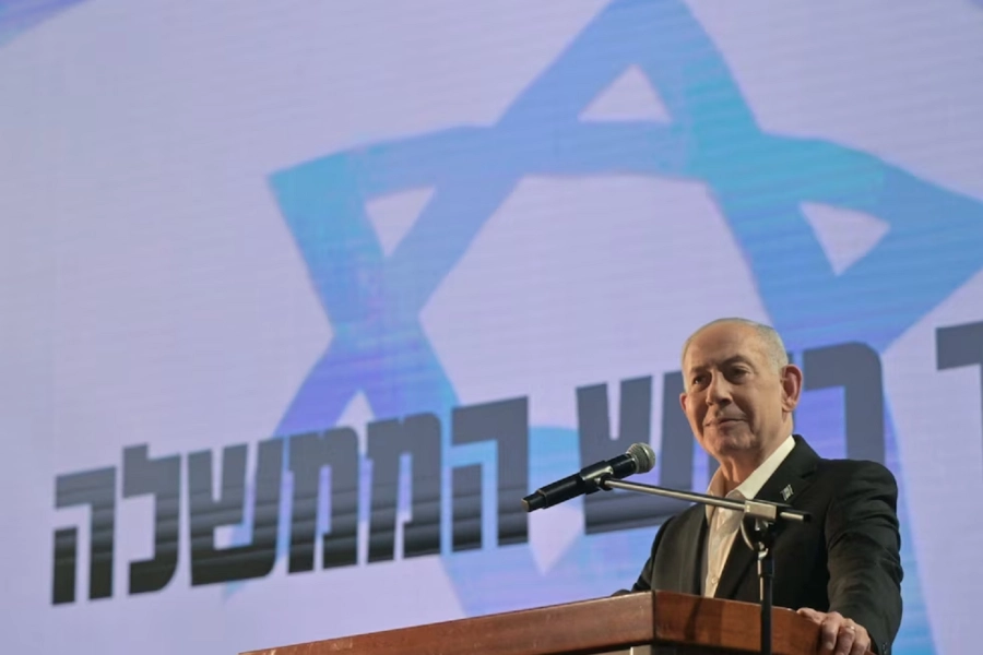 <i>El primer ministro israel&iacute;, Benjamin Netanyahu</i>