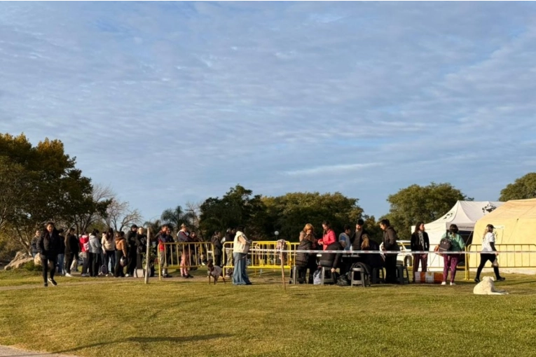 Gran convocatoria en el &ldquo;Guanimal Day&rdquo;: ya atendieron a m&aacute;s de cien animales en el Mercado del Munilla