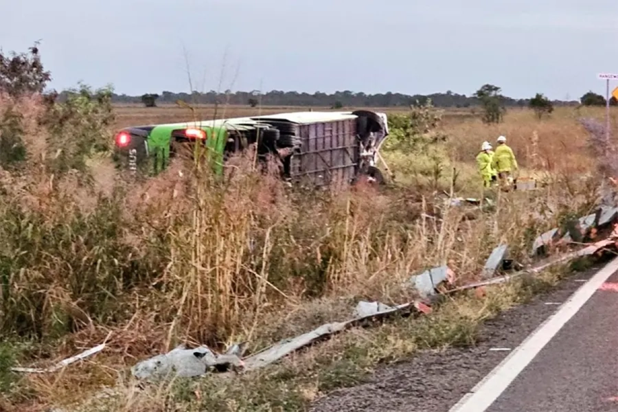 <i>El accidente ocurri&oacute; cerca de Gumlu, en el norte de Queensland (foto Berta Flerder)</i>