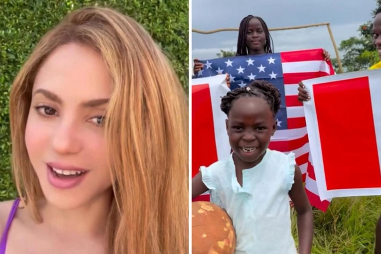 Shakira invit&oacute; a un grupo de ni&ntilde;os ugandeses a bailar en el show del Mundial 2026