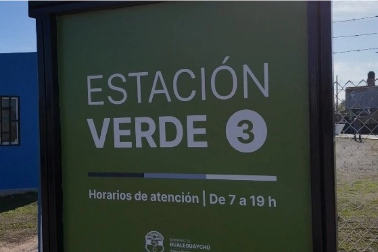 Gualeguaych&uacute; sum&oacute; una nueva Estaci&oacute;n Verde para la recepci&oacute;n de residuos reciclables y especiales