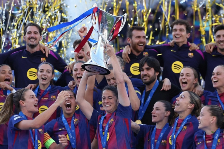 F&uacute;tbol femenino: Barcelona gole&oacute; al Olympique y conquist&oacute; la cuarta Champions League