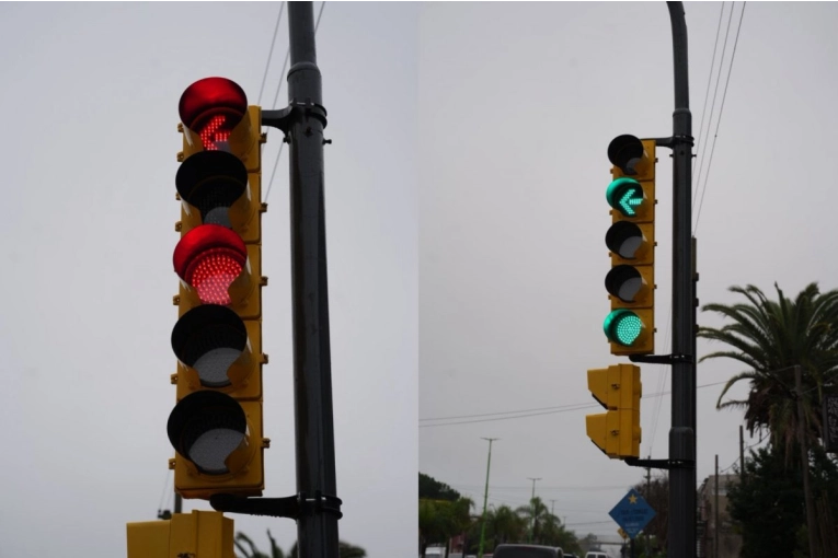 Instalaron un nuevo sem&aacute;foro en Boulevard Daneri y La Rioja para mejorar la seguridad vial