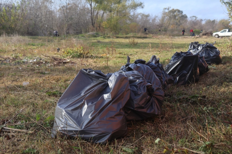 Recolectaron m&aacute;s de 100 bolsas de residuos en la limpieza del barrio Molinari