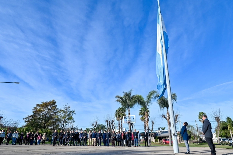 Fiorotto reivindic&oacute; el legado de Belgrano durante el acto por el D&iacute;a de la Bandera