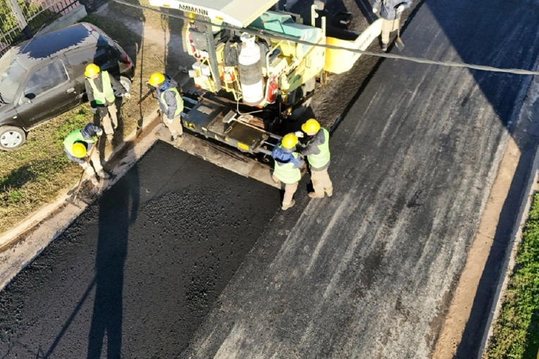 Finalizaron la pavimentaci&oacute;n de m&aacute;s de 500 metros en el consorcio Monse&ntilde;or Angelelli