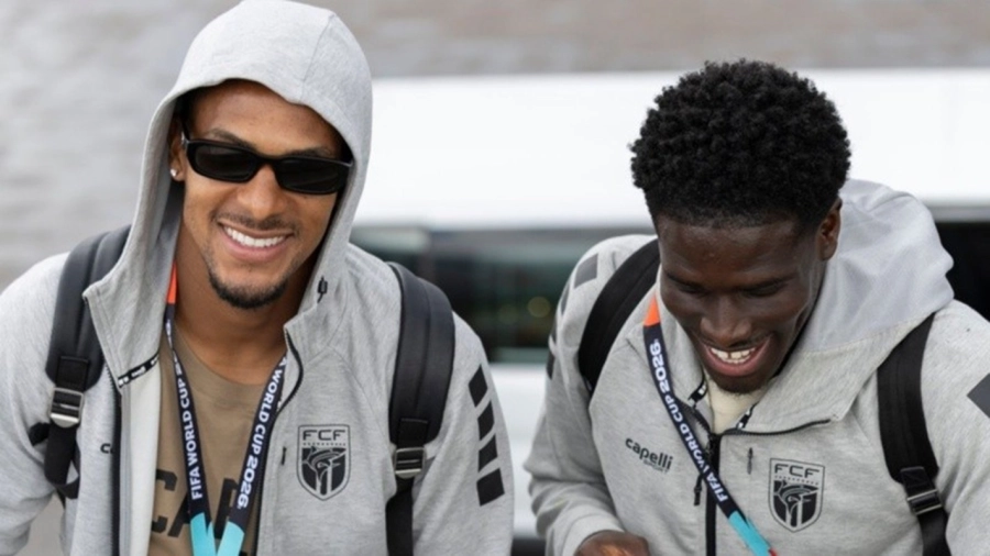 <i>Jugadores de Cabo Verde tras el desempe&ntilde;o en el Mundial</i>