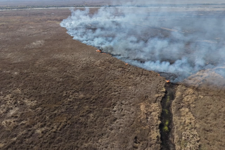 Brigadas entrerrianas contin&uacute;an trabajando para combatir los incendios en el Delta